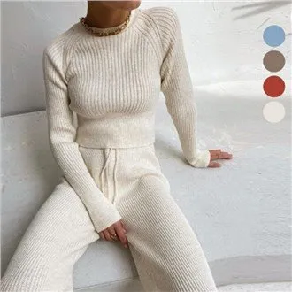 Ženski plus veličina 2 komada set džemper