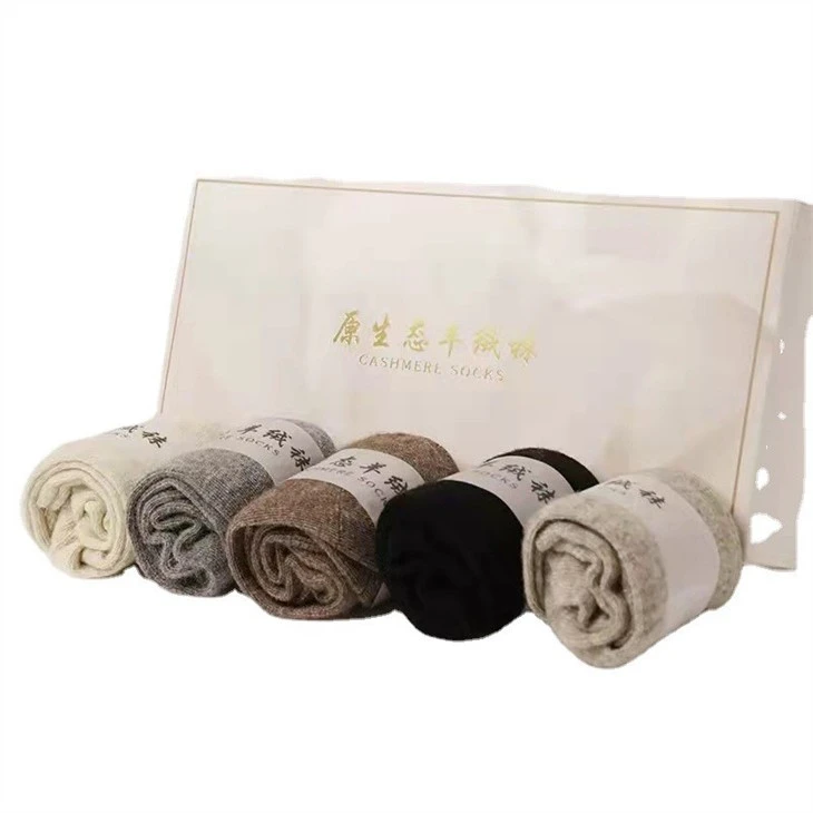 Winter Wool Ring Socks Middle Tube Socks